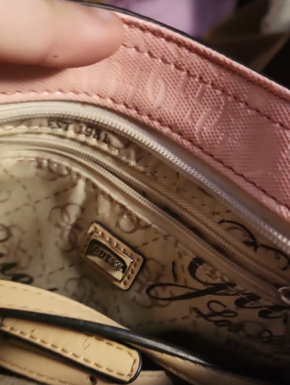 Guess Pink Ombre Satchel with Gold Hardware! - Picture 3 of 7